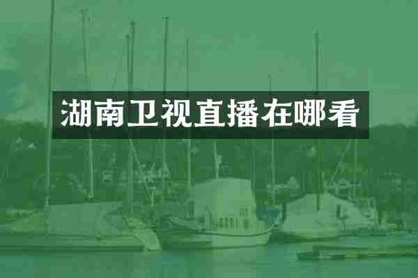 湖南卫视直播在哪看