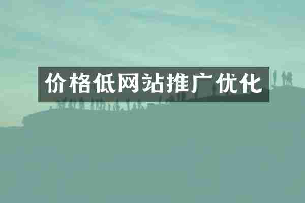 价格低网站推广优化