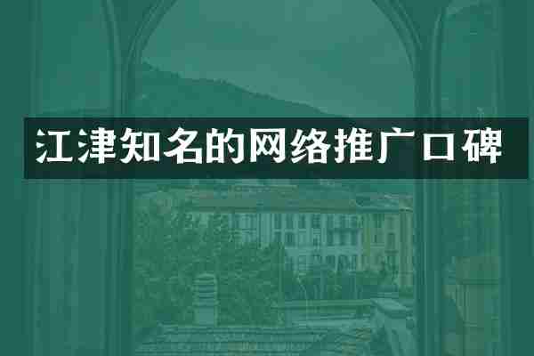 江津知名的网络推广口碑