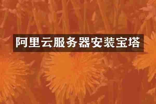 阿里云服务器安装宝塔