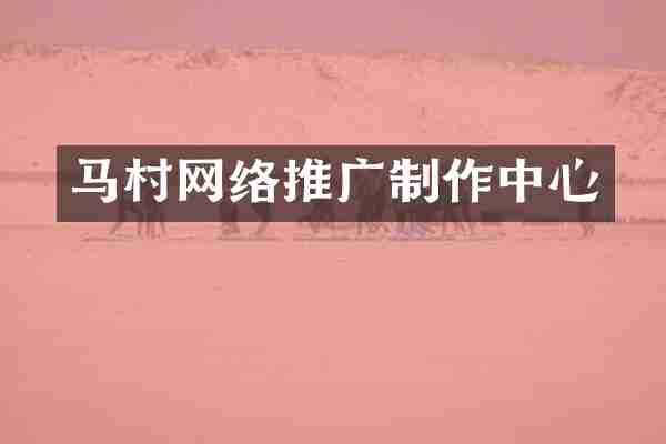 马村网络推广制作中心