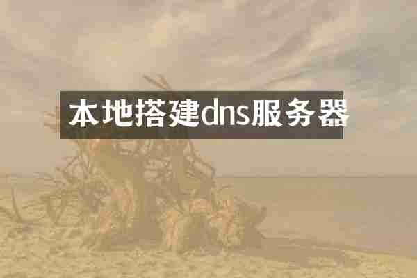 本地搭建dns服务器