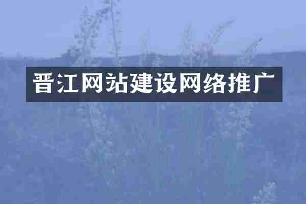 晋江网站建设网络推广