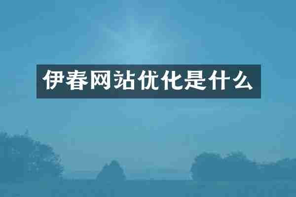 伊春网站优化是什么