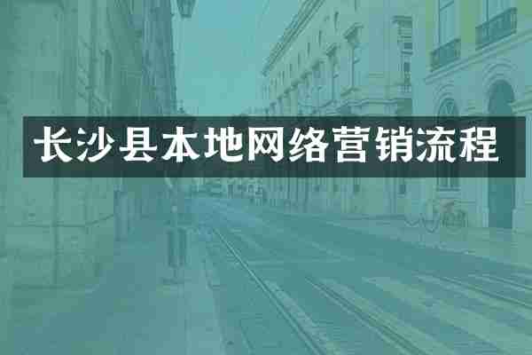 长沙县本地网络营销流程