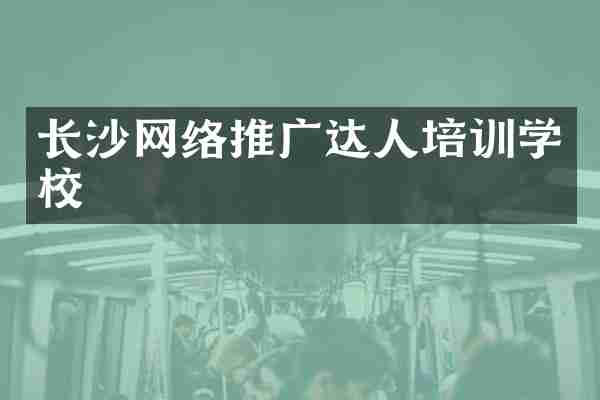 长沙网络推广达人培训学校