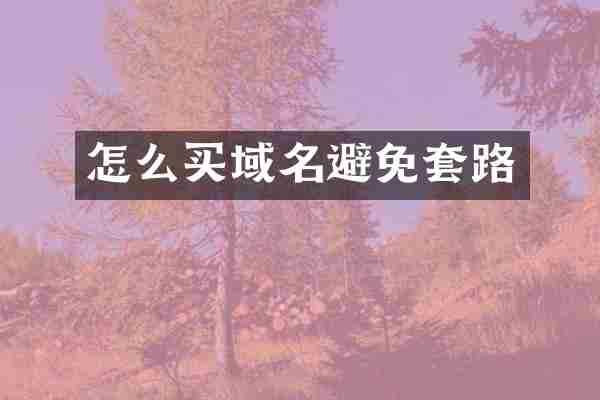 怎么买域名避免套路