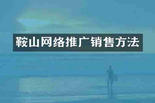 鞍山网络推广销售方法