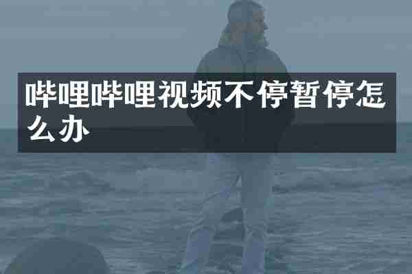 哔哩哔哩视频不停暂停怎么办