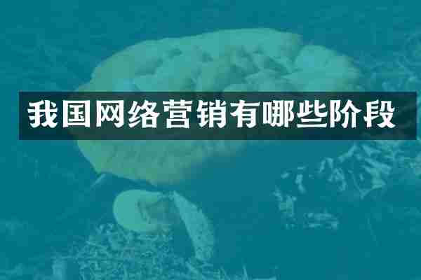 我国网络营销有哪些阶段