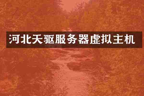 河北天驱服务器虚拟主机