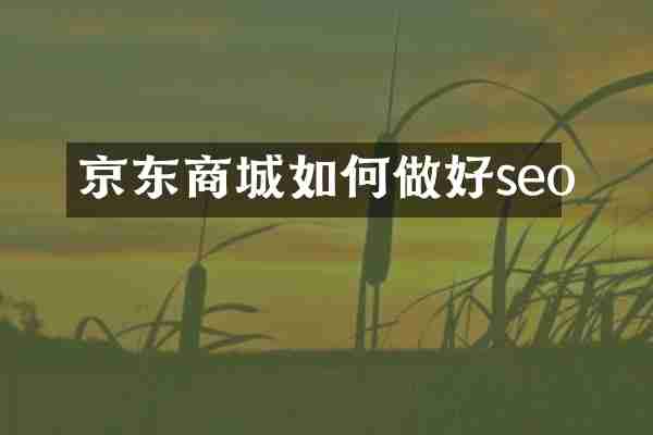 京东商城如何做好seo