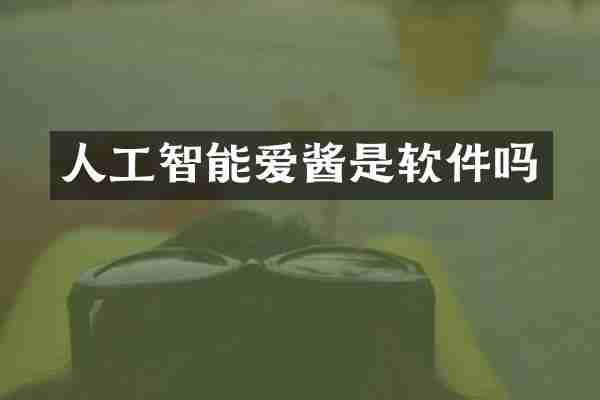 人工智能爱酱是软件吗