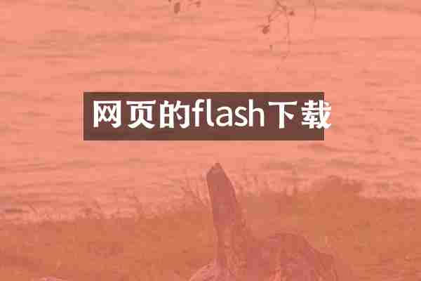 网页的flash下载