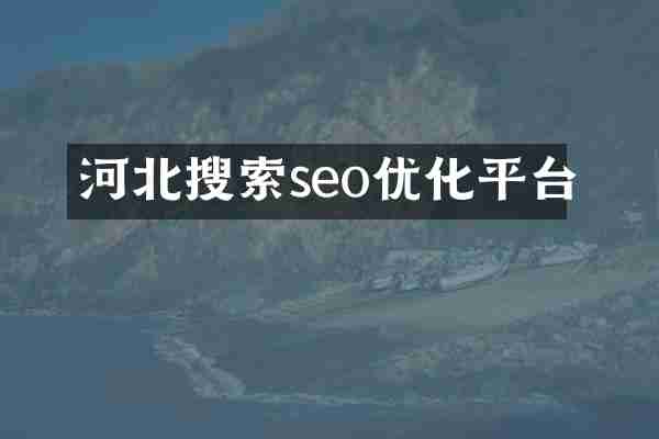 河北搜索seo优化平台