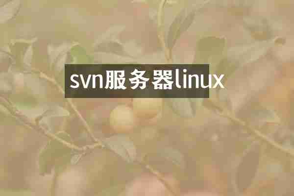 svn服务器linux