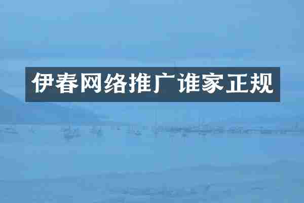 伊春网络推广谁家正规