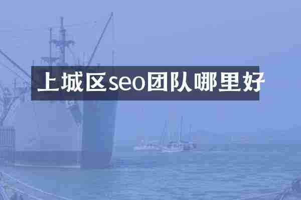 上城区seo团队哪里好