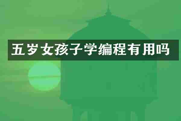 五岁女孩子学编程有用吗