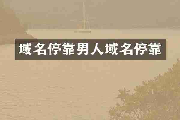 域名停靠男人域名停靠