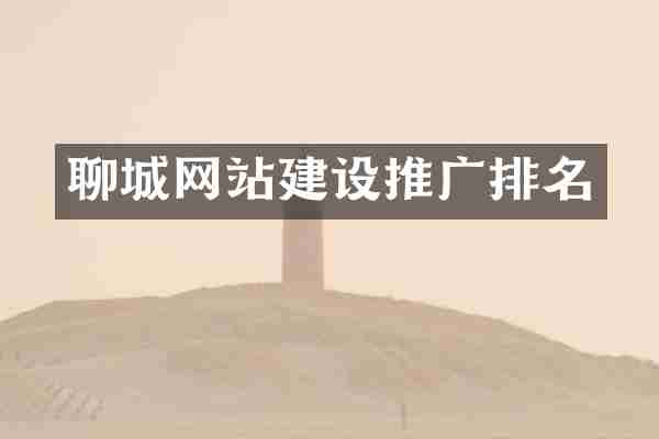 聊城网站建设推广排名