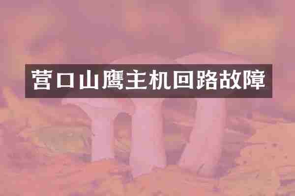 营口山鹰主机回路故障