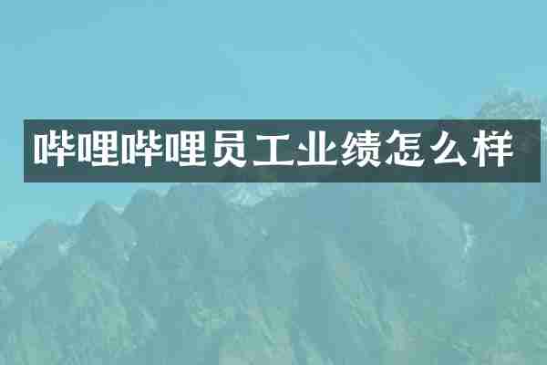 哔哩哔哩员工业绩怎么样