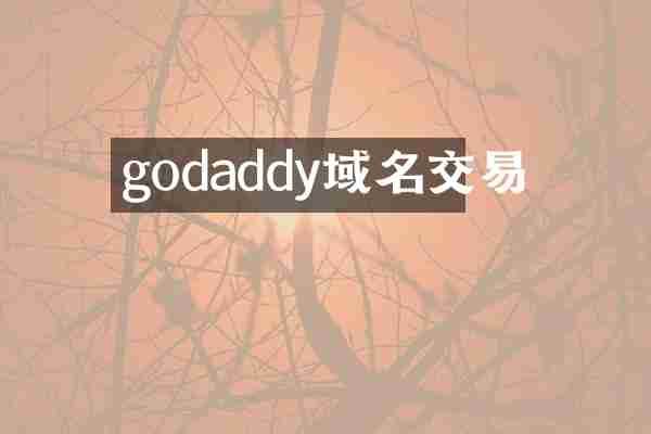 godaddy域名交易