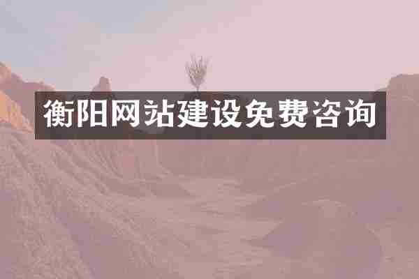 衡阳网站建设免费咨询