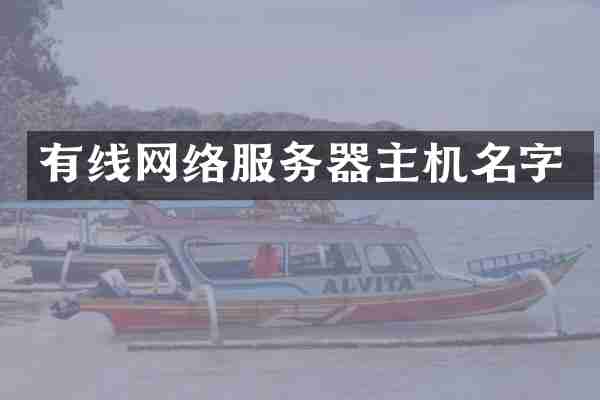 有线网络服务器主机名字