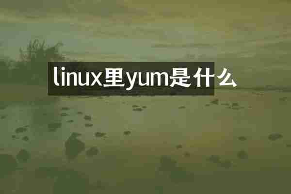 linux里yum是什么