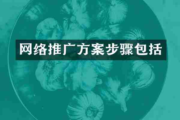 网络推广方案步骤包括