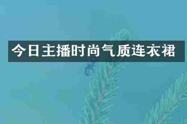 今日主播时尚气质连衣裙