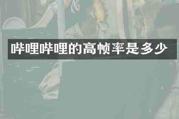 哔哩哔哩的高帧率是多少