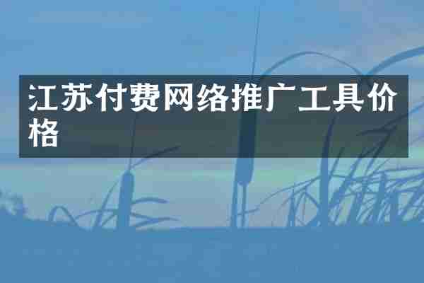 江苏付费网络推广工具价格