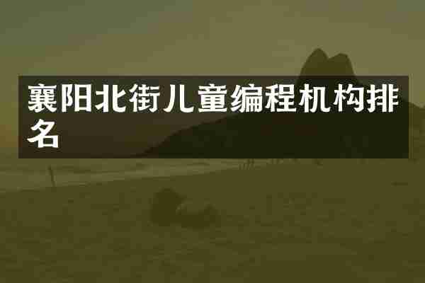 襄阳北街儿童编程机构排名