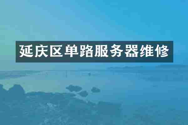 延庆区单路服务器维修