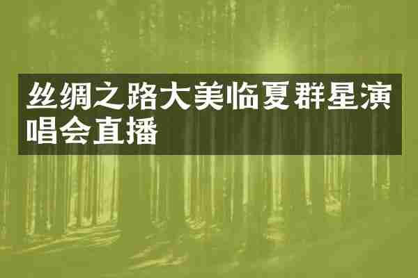 丝绸之路大美临夏群星演唱会直播