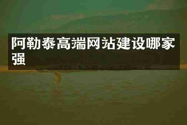 阿勒泰高端网站建设哪家强