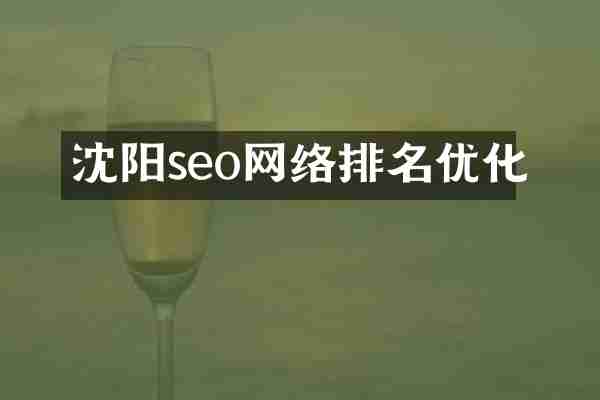 沈阳seo网络排名优化