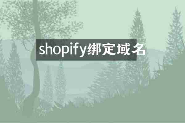 shopify绑定域名