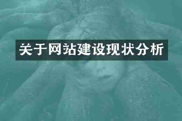 关于网站建设现状分析