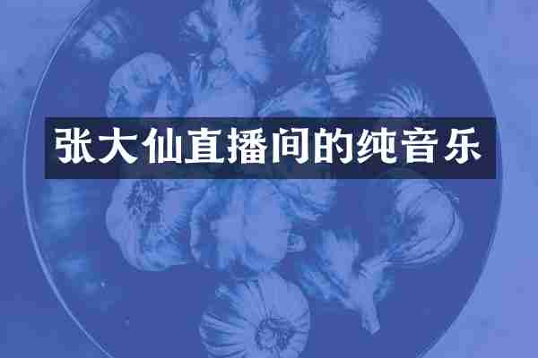 张大仙直播间的纯音乐