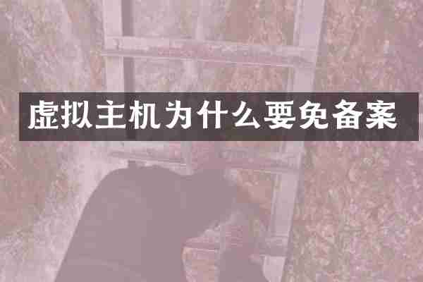 虚拟主机为什么要免备案