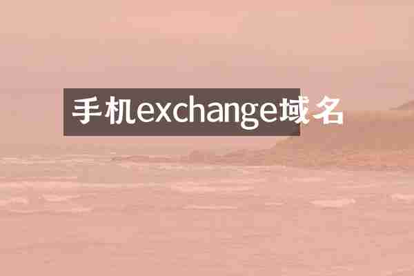 手机exchange域名