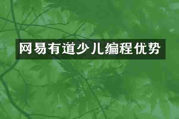网易有道少儿编程优势