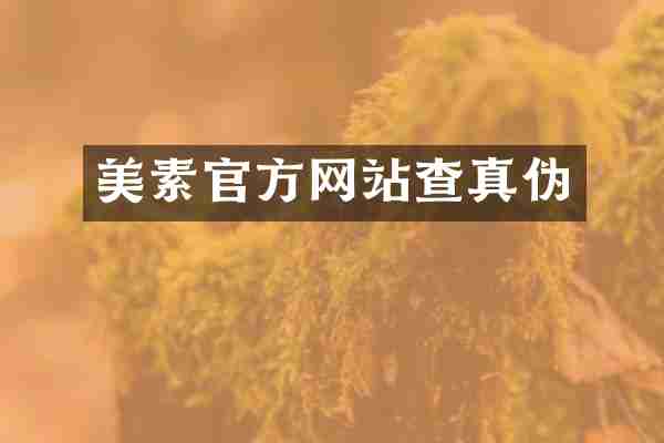 美素官方网站查真伪
