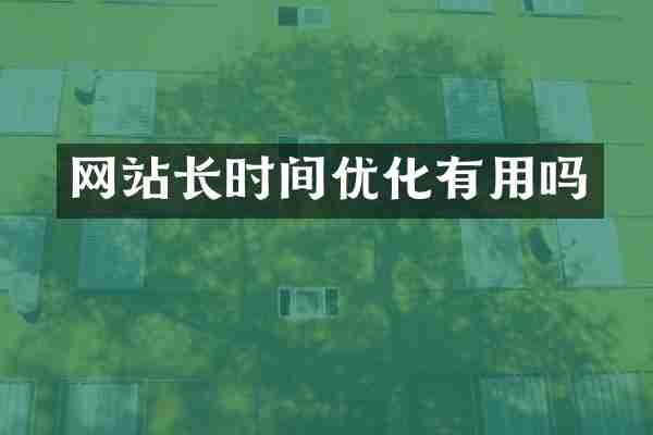 网站长时间优化有用吗