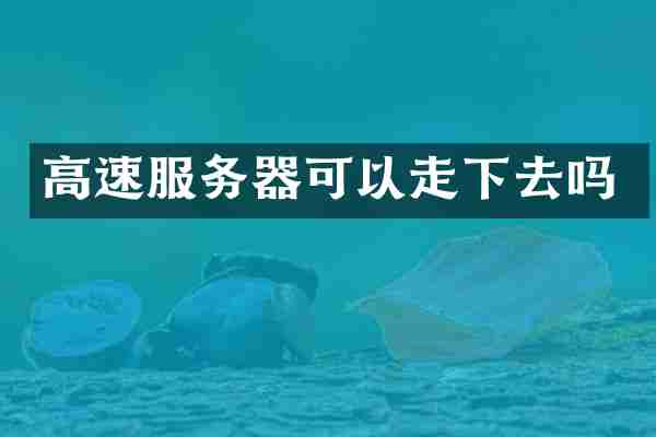 高速服务器可以走下去吗