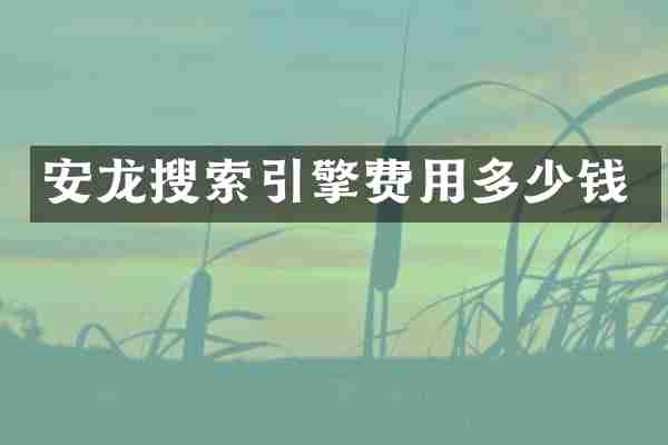 安龙搜索引擎费用多少钱